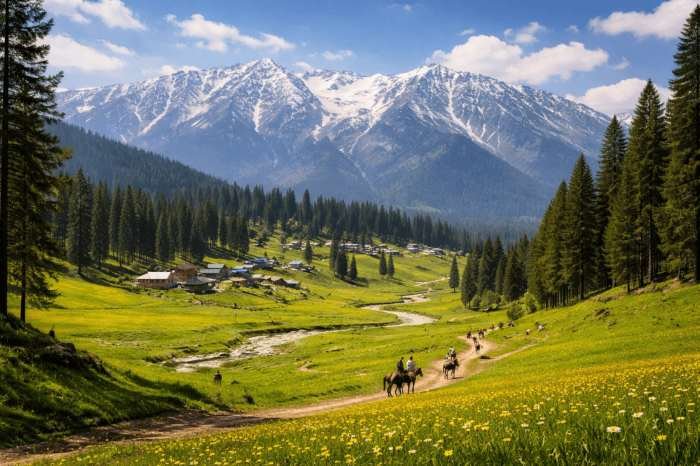 Gulmarg Gondola cable car on a 4 nights 5 days Kashmir tour